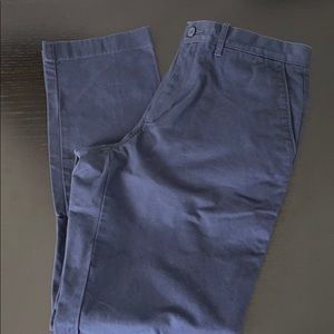 JCrew Broken In blue khakis 34x32